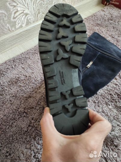 Ботфорты еврозима натуральная замша и мехТурция