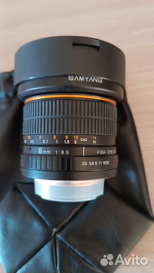 Объектив Samyang 3.5/8мм для Sony Alpha (A-mount)