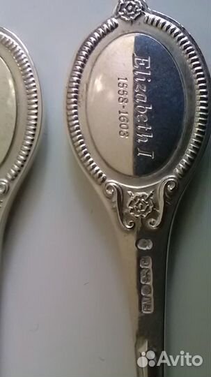 Серебряный набор чайных ложек 