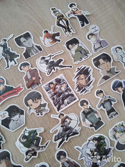 Стикеры наклейки аниме Леви Акерман