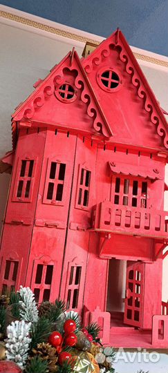 Кукольный деревянный Домик