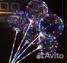 Светящиеся воздушные шары со светодиодной лентой