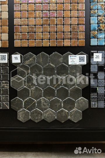 Стеклянная Мозаика Onix Hexagon Marble Coimbra Antislip 28,4х28,6