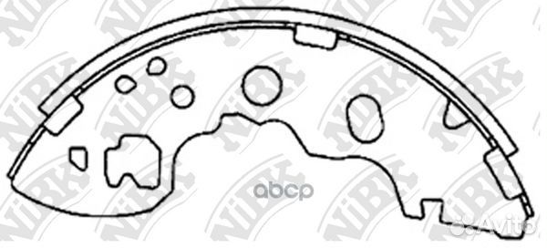 Колодки барабанные NiBK FN3426 FN3426 NiBK