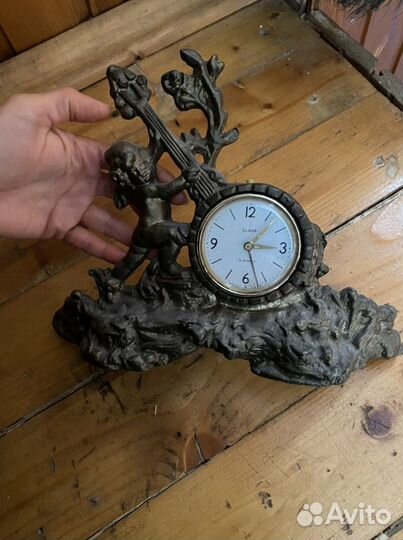 Часы каминные slava