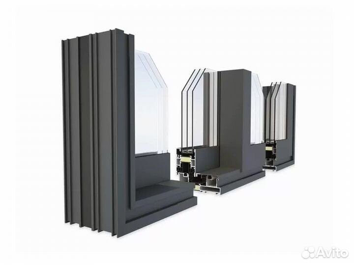 Окна, двери и витражные системы из алюминия