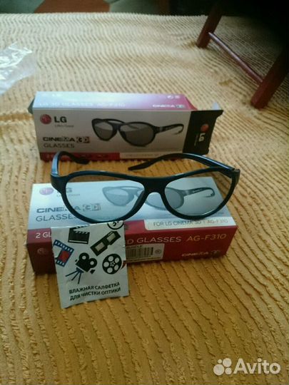 3d очки LG 4 пары