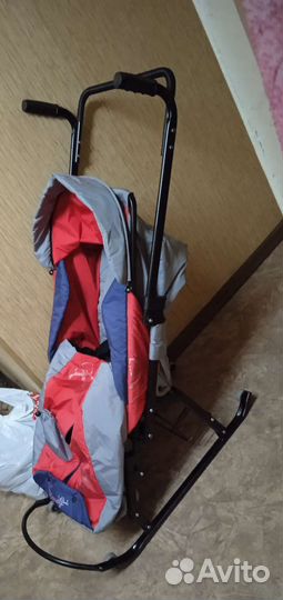 Детские санки коляска