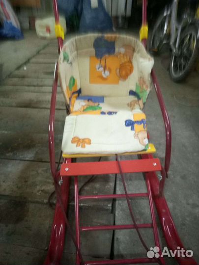 Детские санки с колесами