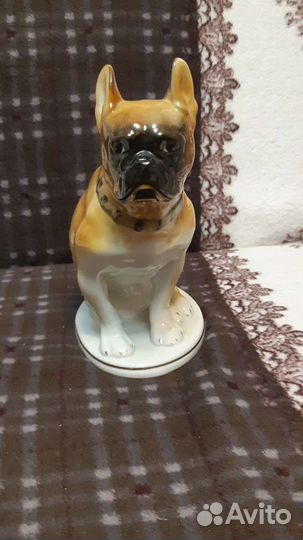 Фарфоровая статуэтка боксер, отличное состояние