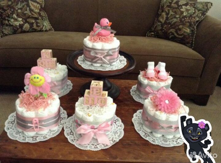 Торты из подгузников