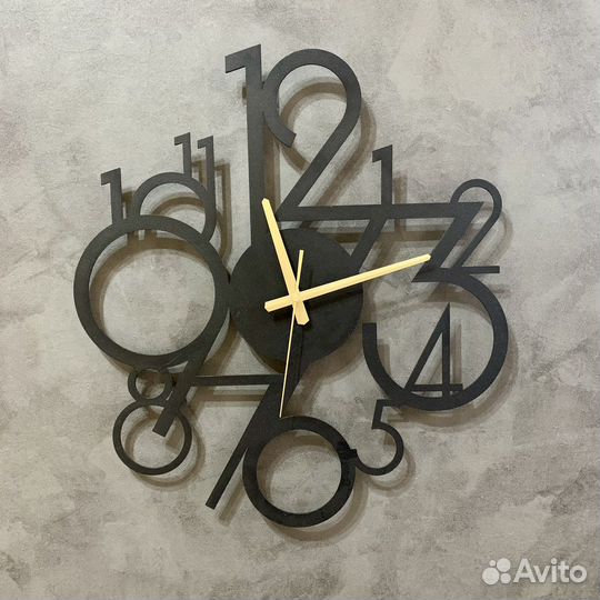 Настенные интерьерные часы numbers