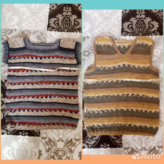 Жилет ручной вязки 50-52р