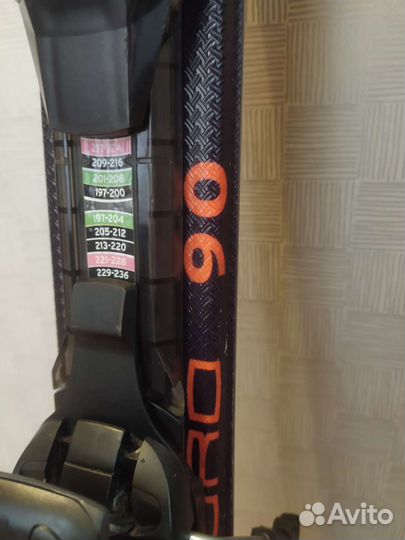 Детские горные лыжи Salomon 90, палки leki 100,85