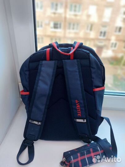 Рюкзак школьный для девочки, с пеналом