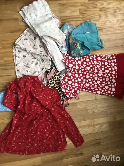 Вещи пакетом для девочки 110-128