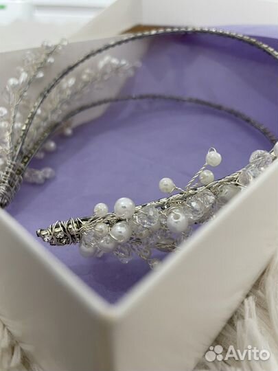 Свадебная диадема ручной работы