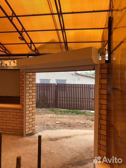 Рулонные ворота Алютех въездные. Рольворота PD\77