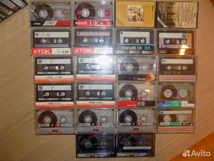 Аудиокассеты разные 80х-90х 22 штуки под запись