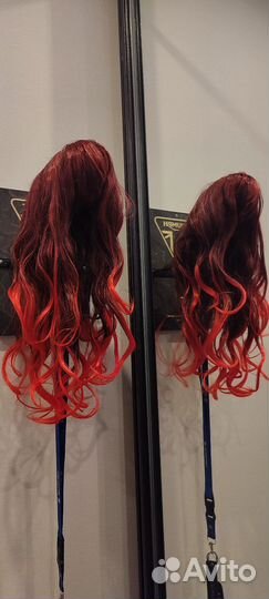 Парик красный