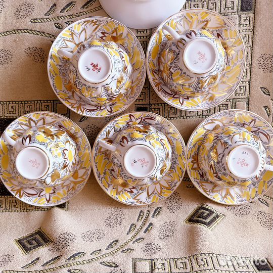 Чайная пара Золотые ромашки лфз