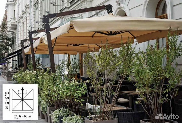 Уличные зонты для кафе и загородной недвижимости