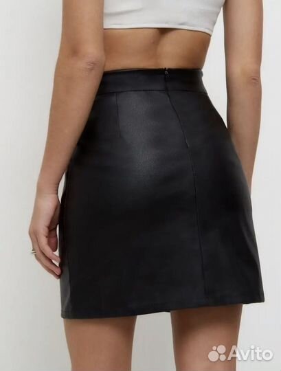 Кожаная юбка S