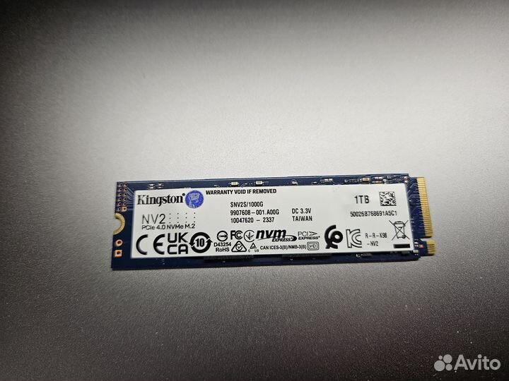 SSD M2 Nvme 1Tb Kingston 3600/2600mb/sec