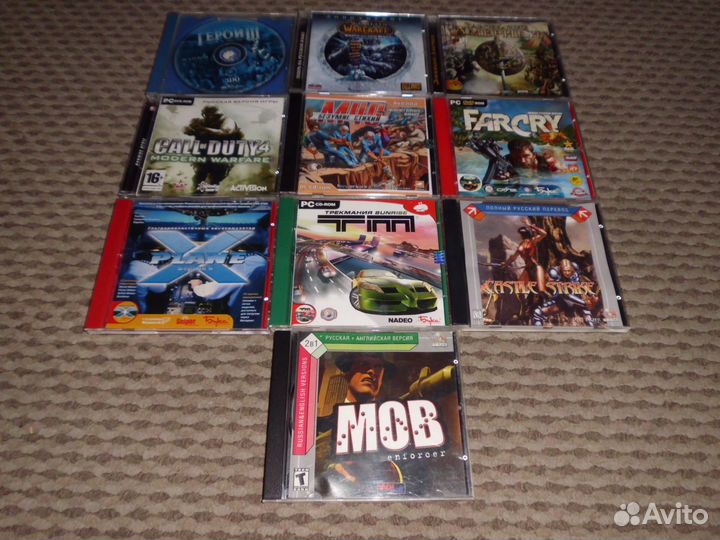 Диски с играми для пк 10 штук