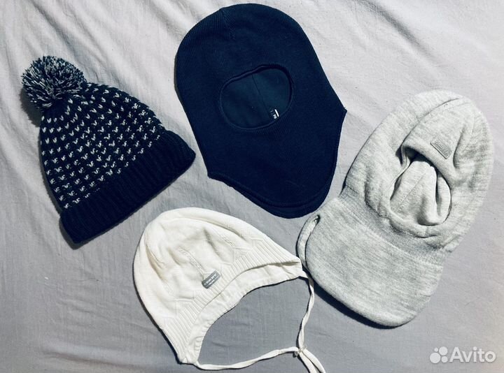 Шапки зимние осенние, краги 1-3 года