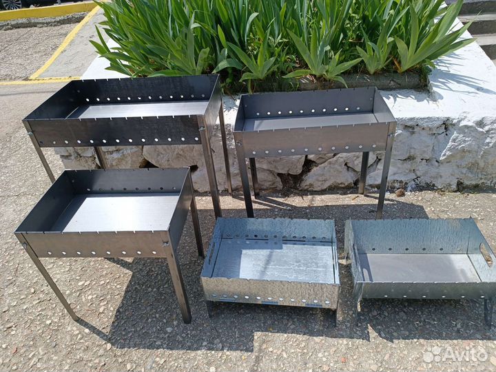 Усиленный Мангал складной 2мм