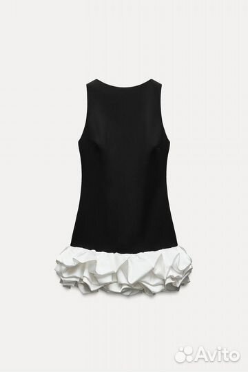 Платье женскоес рюшами Zara