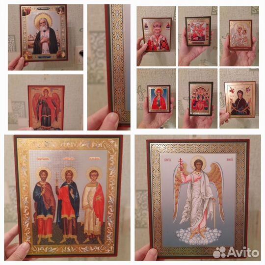 Иконы. Николай Чудотворец, Богородица, Михаил