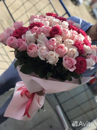 Розы Эквадор большие букеты