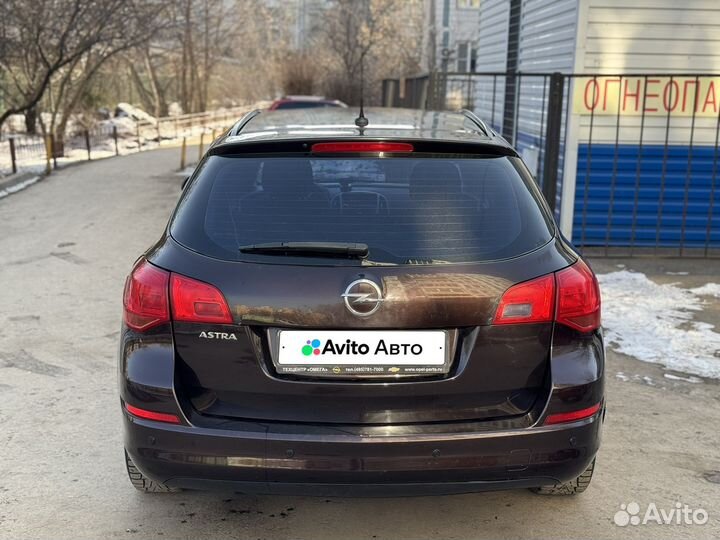 Opel Astra 1.6 AT, 2012, 205 000 км