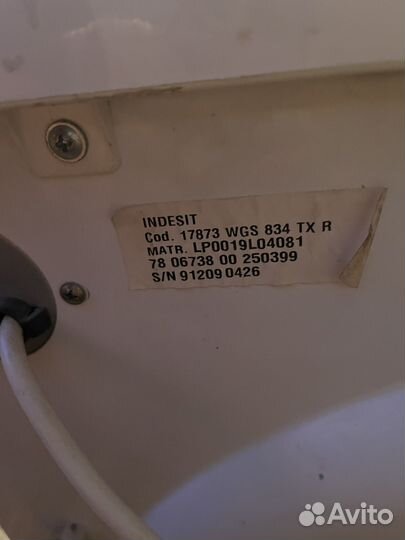 Стиральная машина бу indesit 3,5 кг узкая