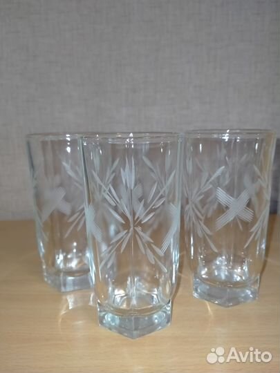 Набор стаканов/ прозрачные стаканы