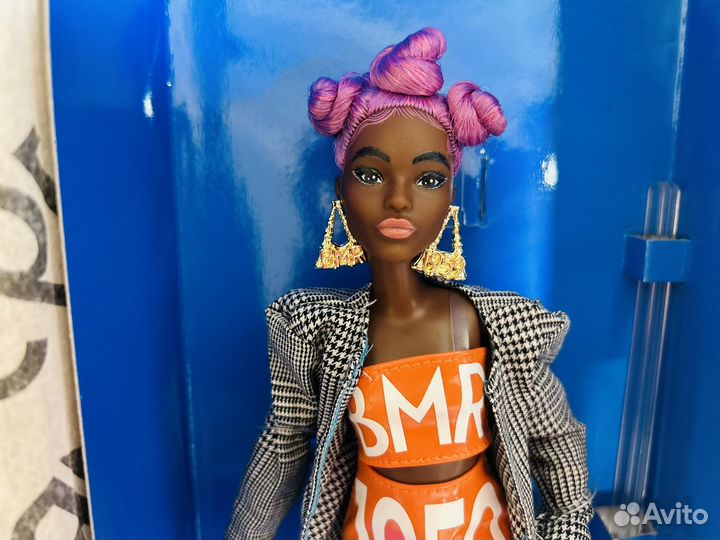 Кукла Барби бмр розовые волосы
