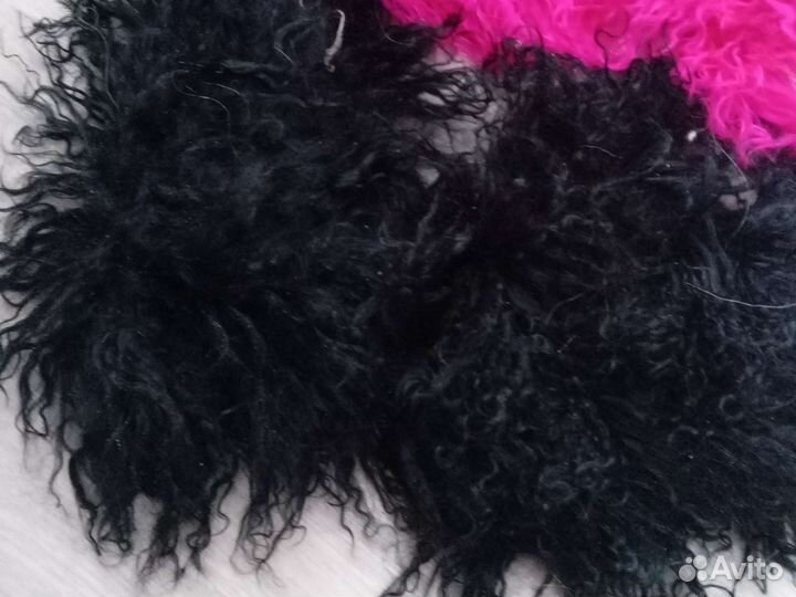 Волосики для куколок, мех натуральный