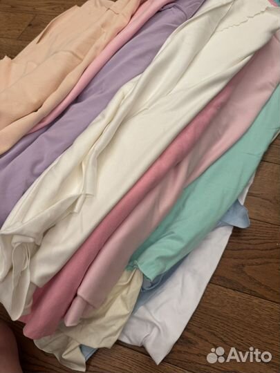 Ткань трикотажный хлопок отрезы (Италия, Турция)