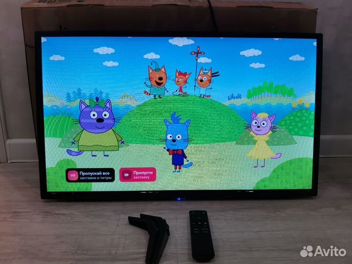 Телевизор SMART tv Салют тв голосовой пульт wi-fi