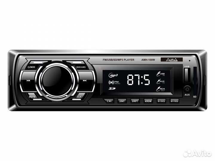 USB-ресивер 1DIN AurA AMH-100B
