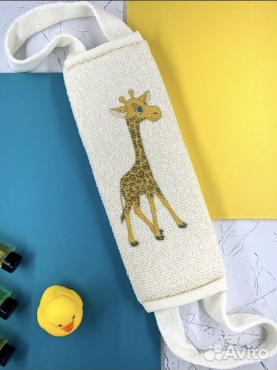 Мочалка детская из хлопка мойдодыр