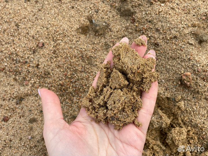 Песок карьерный сеяный строительный