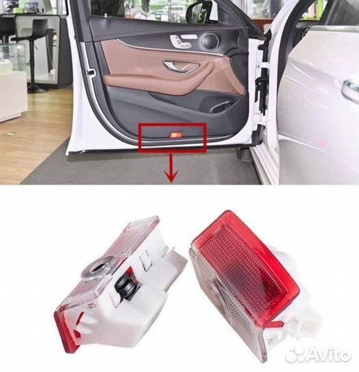 Светодиодная автомобильная лазерая проекция MB