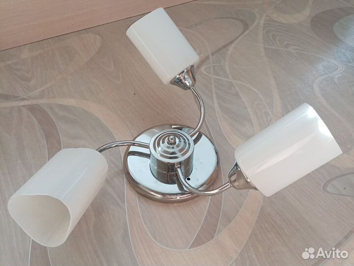 Люстра потолочная Inspire «Cornusse» 3 лампы 9 м²