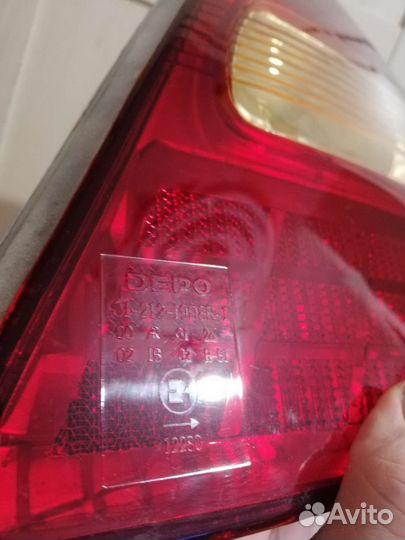 Фонарь задний Toyota Corolla, правый