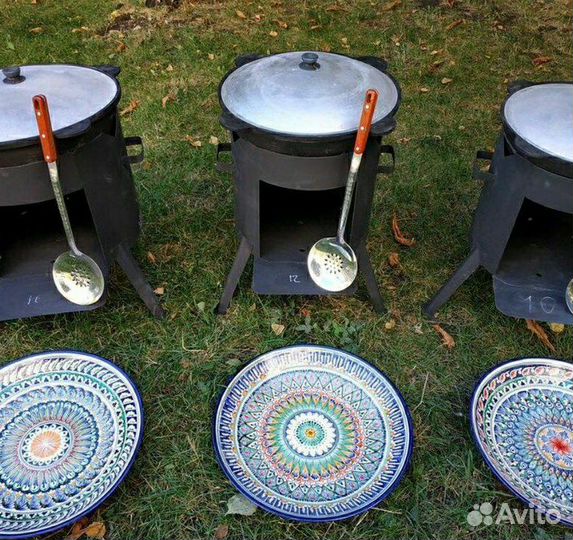 Казан чугунный узбекский на 12 литров