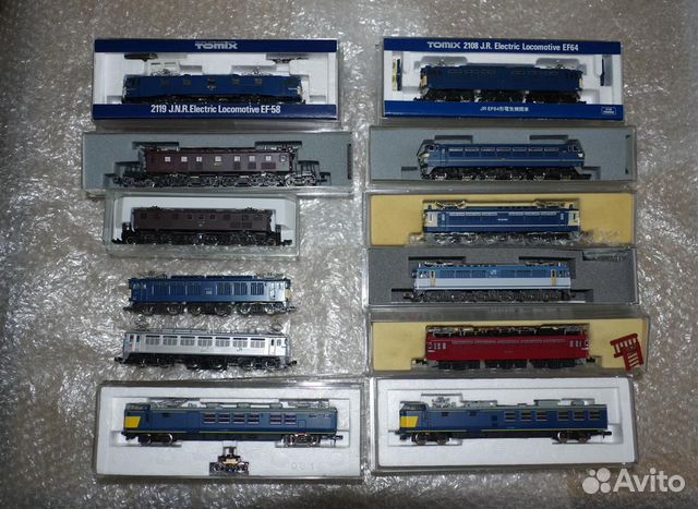 Модели электровозов на 9 мм, коллекция