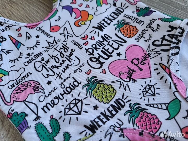 Купальник для девочки 80рр *одет 1 раз*